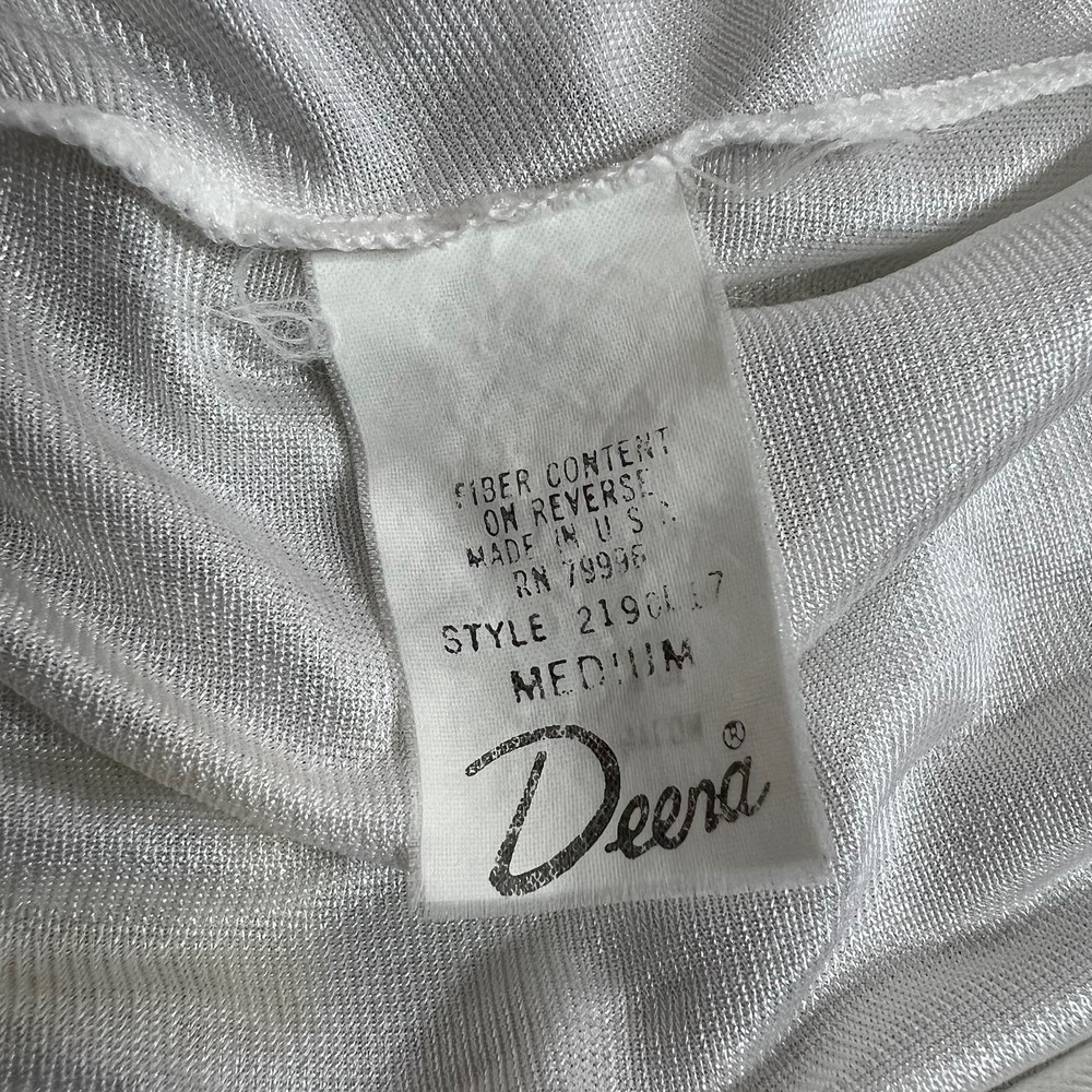 Vintage Deena Half Slip Womens Size Medium Ivory Lace Trim Soft Girl Dainty - Picture 3 of 8